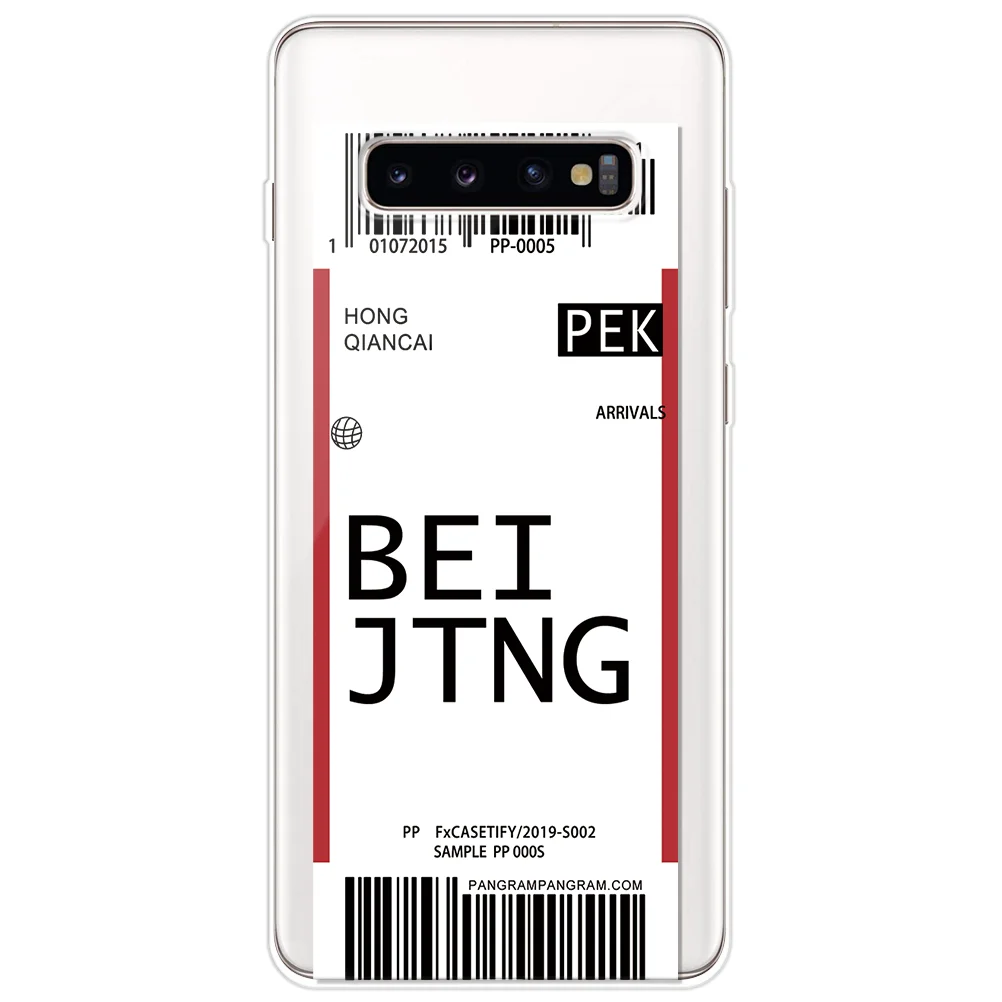 Роскошный чехол с городской этикеткой и штрих кодом для Samsung Galaxy S20 FE 5G Lite A50 A50S A30S
