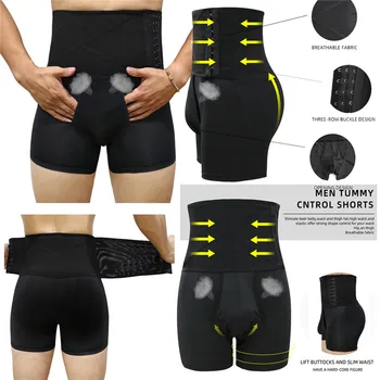 

Men Shapewear Control Pants shaper underwear Control Pants waist trainer waist modeling strap Bodysuits Men Panties tummy