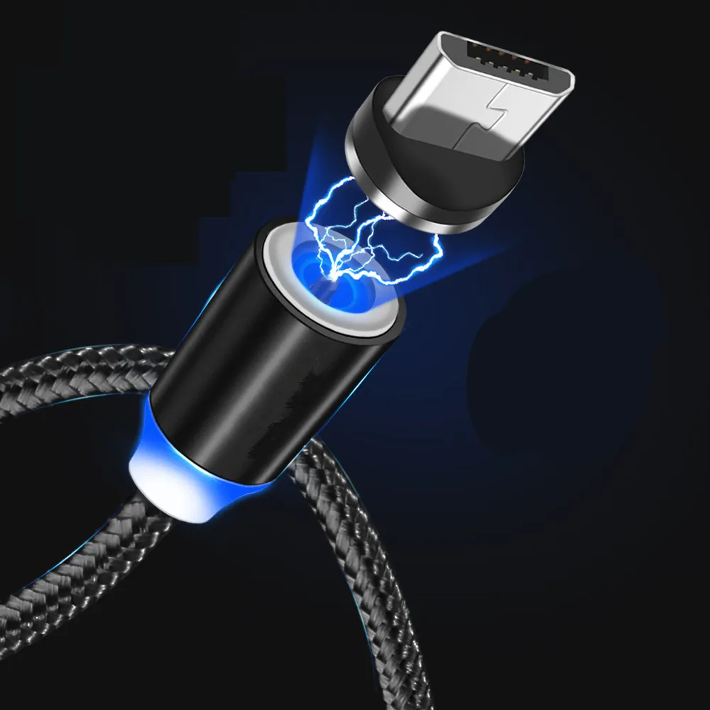 Магнитный зарядный кабель Micro USB для Samsung Xiaomi Redmi Huawei honor 9A Umidigi A5 Pro Oukitel C8
