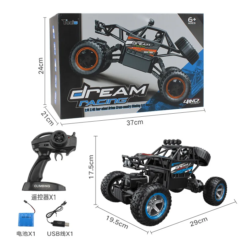 

Taw-c11 Remote Control Climbing Car Four-Wheel Drive Big Foot High-Speed Remote Control Car 2.4G Wireless Remote Control RC Char