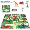 Children's educational early education simulation animal model boy dinosaur world game carpet toy 4