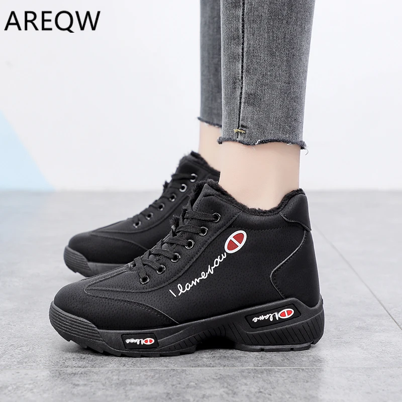 Koop 2020 Enkel Laarzen Vrouw Mode Sneakers Schoenen Vrouwen Platte Platform Boot Schoenen Dames Martin Laarzen Herfst Schoenen