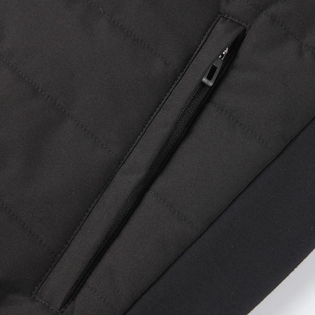 Vogue зимний жилет для мужчин Smart USB Soulder Back Электрический нагрев теплый пуховик хлопковая куртка однотонная верхняя одежда Masculino