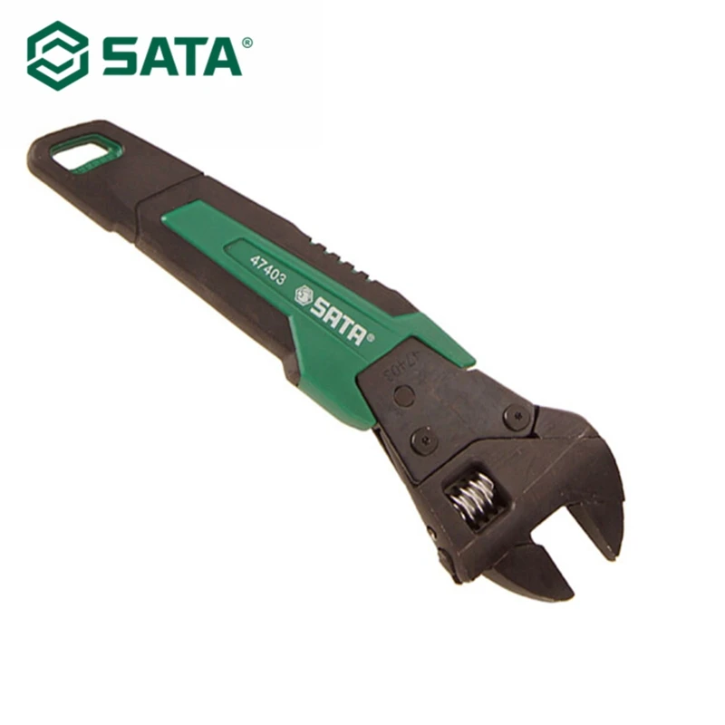 

SATA Hand Tool 8" Universal Wrench Adjustable Grip Spanner Tool, Quick Adjustable Wrench 47403