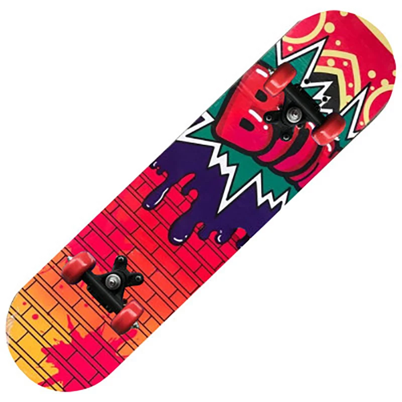 Monopatín doble de 2,368.1 in para niños, longboard de dibujos animados  Childern Skateboard Marple Skate Board Skateboarding Kids Skate Board  (Color