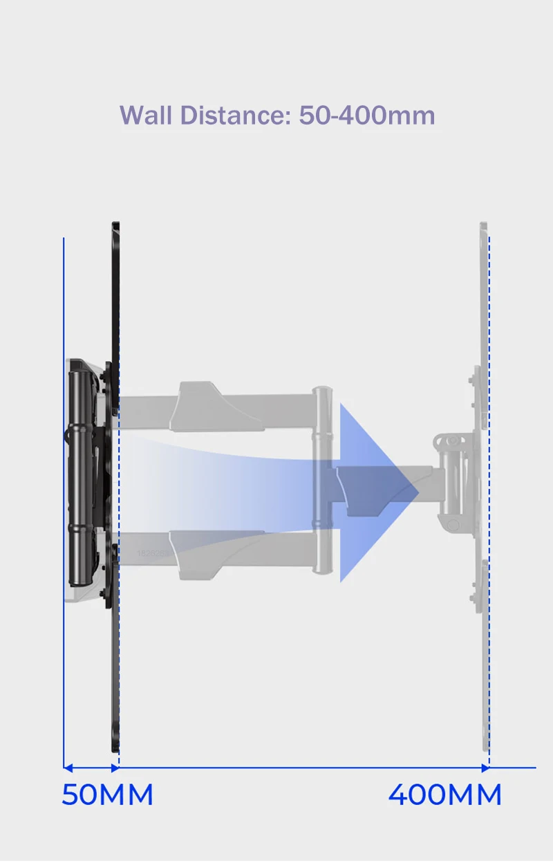 Suporte de Parede para tv nb p4 Suporte de Painel Plano com Tela Lcd de 32 a 55 Polegadas Padrão Vesa 400x400 mm Carga de 27 kg 2kg - Image 5