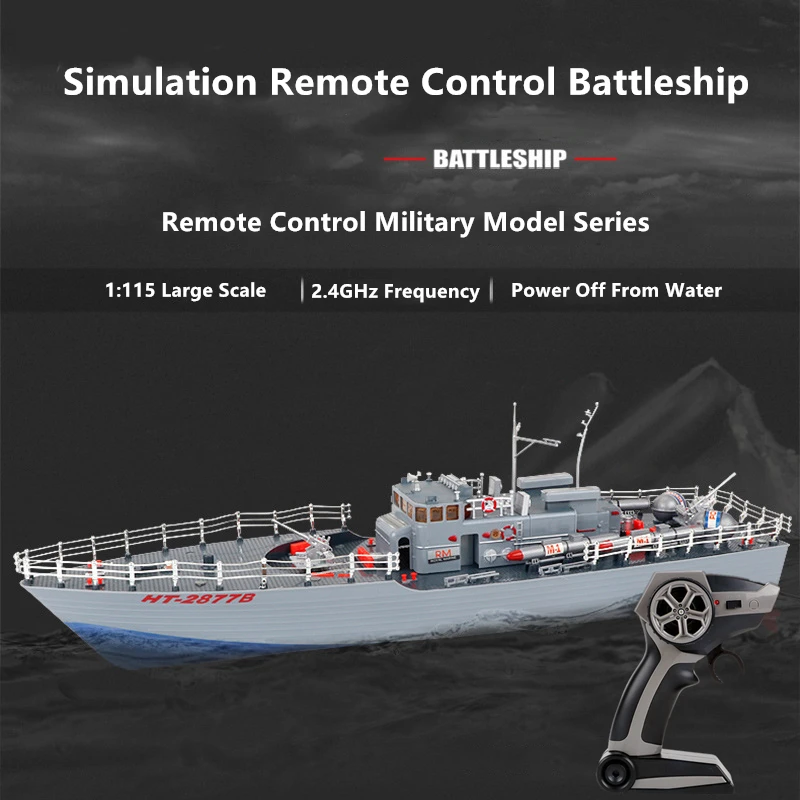 Waterproof Simulation Remote Control Millitary Battleship 2.4GHz Retreat Function LED Lights 150M Distance Electric RC Boat Toy - AliExpress Toys & ...