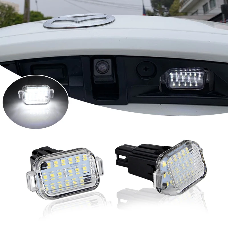 Error-Free White LED License Plate Lights For Mercedes W203 (2001-2007 C280 C350) 7 thumbnail image