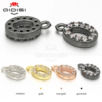 

Circles Cubic Zirconia Necklace Pendant, Accessories DIY Accessories, Bracelet Pendants, Copper Micro Sets Cubic Zirconia