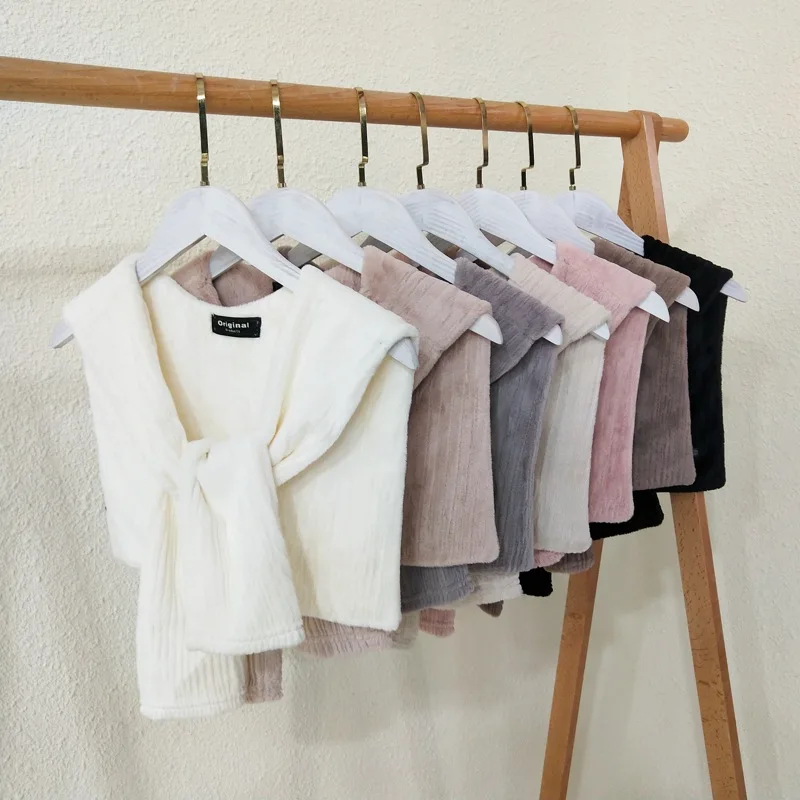 

Women Shirt Warmer Detachable Collars Shawls Fake Collar Scarf Femme False Collar Neck Warmer Shawl Faux Col Accessories