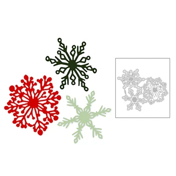 

2020 New Winter Christmas Hexagon Snowflake Embossing Metal Cutting Dies For Making Greeting Card Paper Scrapbooking No Stamps