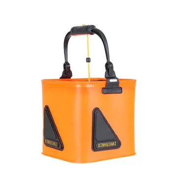 

Fishing Bucket Box Folding Storage Container Carrier EVA with Handle for Outdoor FK88