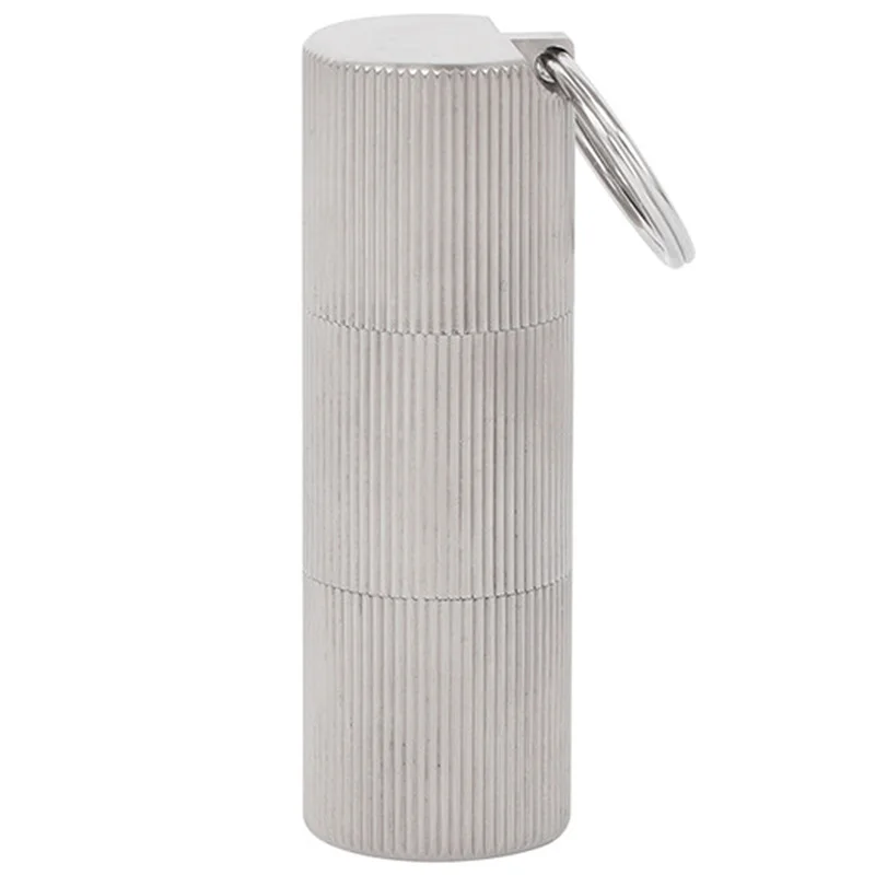 

Eco-Friendly Pure Titanium Sealed Pill Case Drug Container Pill Box Portable Waterproof Outdoor Container
