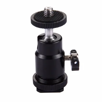 

Tripod LED Light Flash Bracket Holder Mount 1/4 Hot Shoe Adapter Cradle Ball Head For Gopro SJCAM Sony Nikon DSLR SLR Camera