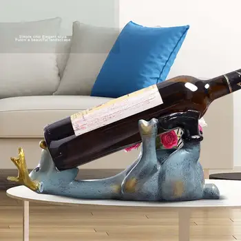

Resin crafts creative wine cabinet living room European-style elk wine rack decoration home decoration gift wedding gift