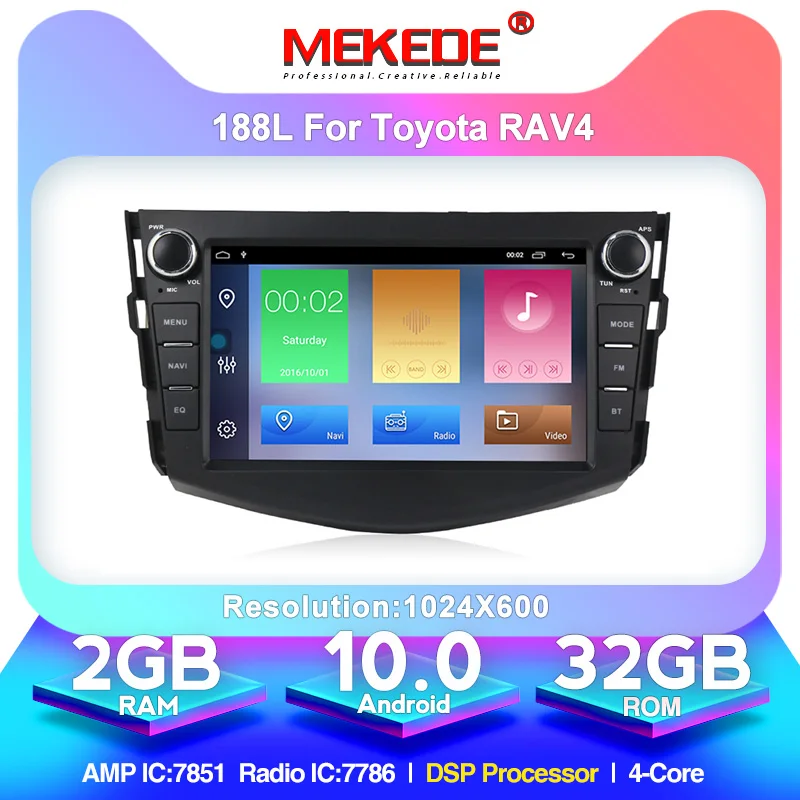 MEKEDE Android 10. 0 автомобильный dvd gps навигационный плеер для Toyota RAV4 Rav 4 2007 2008 2009 2010 2011