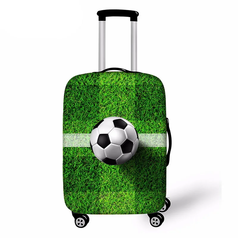 Эластичный Чехол для багажа, толстый 3D Футбольный принт, защитный чехол для чемодана 18-32, чехлы для чемоданов, аксессуары для путешествий, пылезащитный - Цвет: J