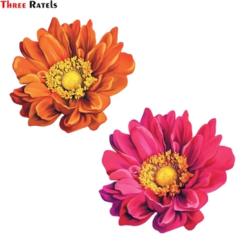 

Three Ratels FC185 Decorative 3D for Mona Lisa Flower Spring Car Sticker Stationery Stickers Diy Notebook Car Suitcase Decal