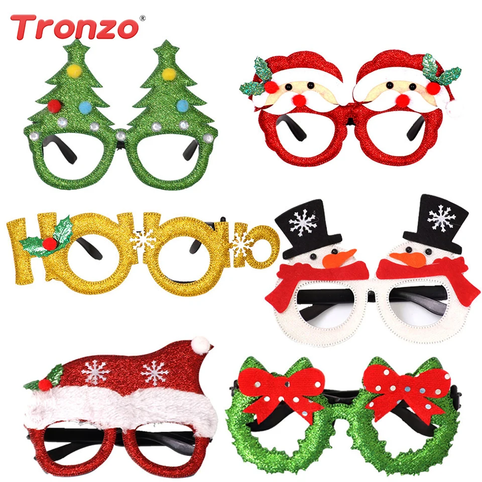 Tronzo искусственные очки игрушки для взрослых и детей снеговик рог украшение на
