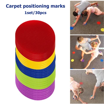 

Mark Its Sitting Carpet Spots Educate, 30pcs Rug Circles Marker Dots for Preschool Kindergarten Elementary Positioning sticker