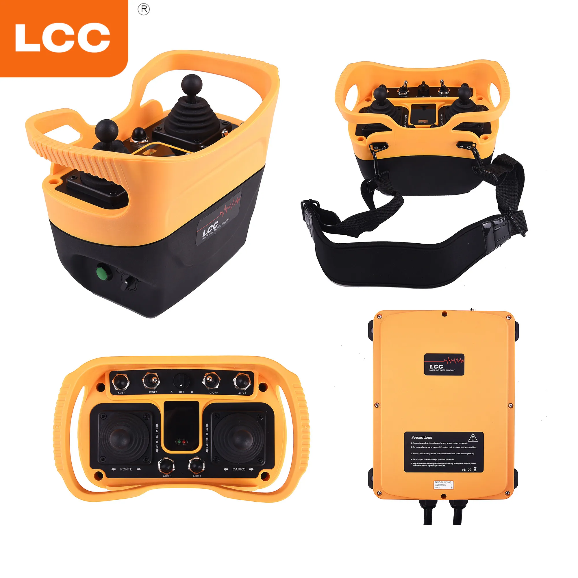 US $787.50 Q5000 Hot Selling Industrial Hydraulic Crane Joystick Wireless Remote Controller