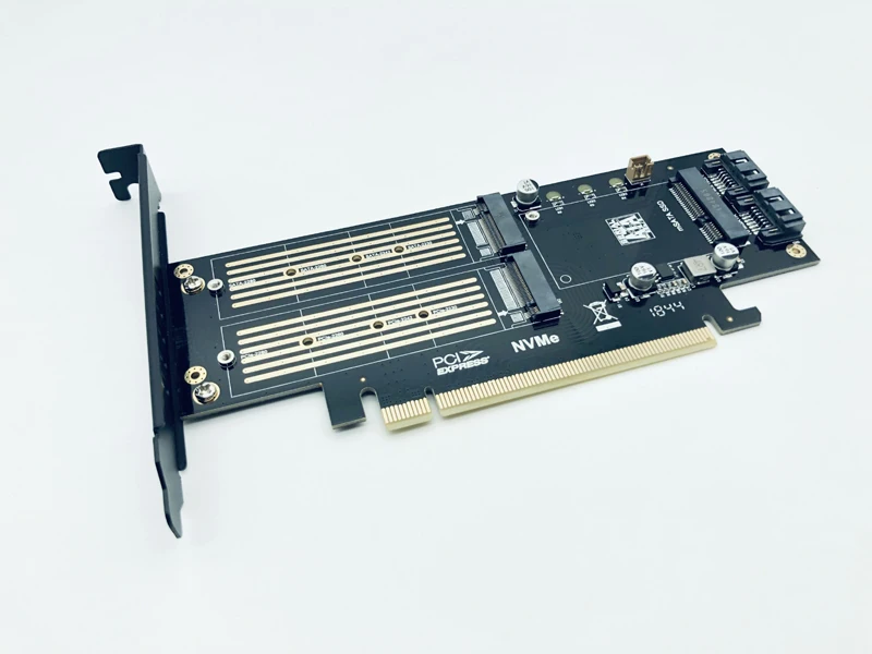 BTBcoin добавить на карты SATA M.2 адаптер PCIE M.2 на SATA SSD M.2 SATA адаптер NVME M ключ+ AHCI NGFF B ключ+ MSATA 3в1 Riser Card