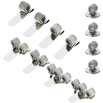 

12Pcs Metal Pen Holder Pen Clips Adjustable Spring Loop Clip for Office Fits Almost All Pens Size, 5 Types