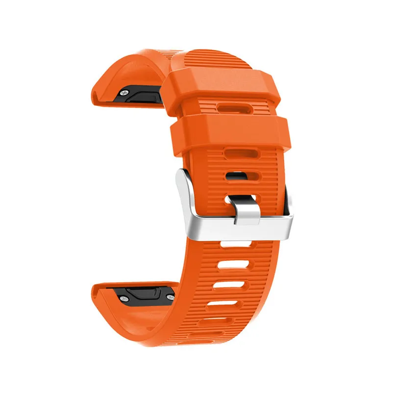 26 22 20mm Watchband Strap for Garmin Fenix 6x 6 6S 5X 5 5S Plus 3 3HR D2 S60 GPS Silicone Strap with Quick Release Wrist Band