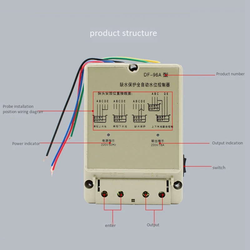 DF-96A автоматический регулятор уровня воды насос резервуар автоматический жидкостный Переключатель 220 В реле