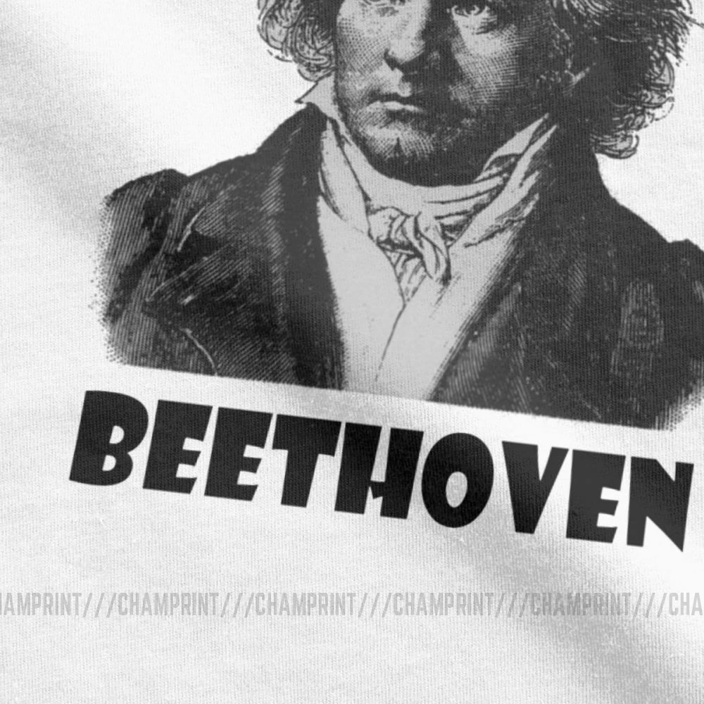 Мужская футболка с коротким рукавом Beethoven Классическая Музыкальная симфония