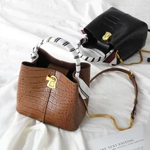 Модная кожаная однотонная сумка, простая женская сумка-мешок на одно плечо