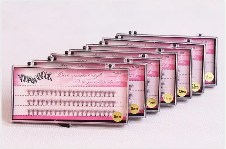 60 шт. профессиональные ресницы расширение Макияж Индивидуальный кластер