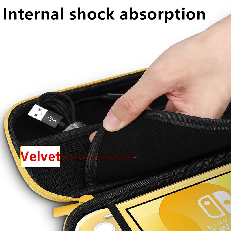 Kingd Switch Lite аксессуары PU Сумка для хранения водонепроницаемый Органайзер защитный чехол для nintendo Switch Lite Mini