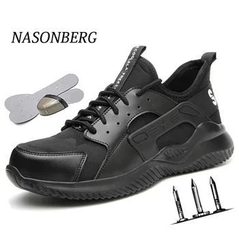 

Dropshipping Safety Shoes Breathable Prevent Nails Protection Feet Work Shoes Canvas Material