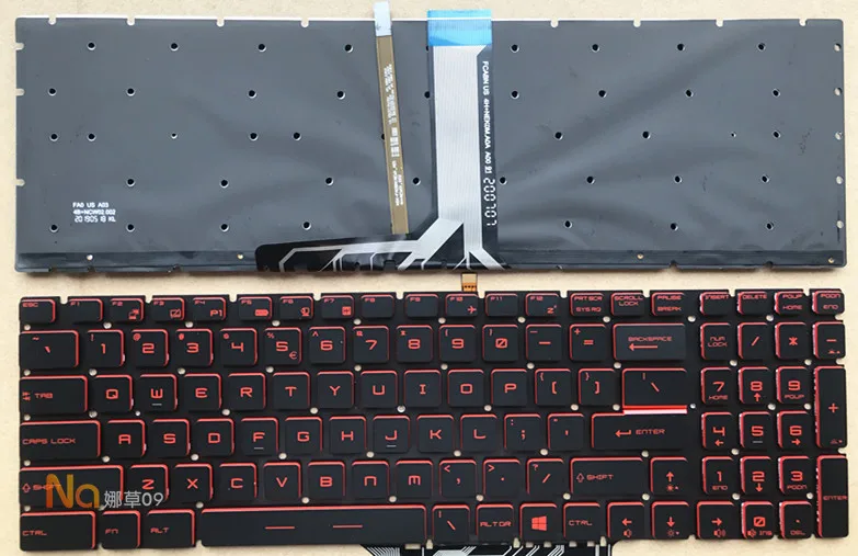 Laptop Replace keyboard for MS-16U6 MS-16U1 GP65 GE75 GP75 GP73 GE63 GL63 GP63 GL62 GL72 GP72 MS-17E7 GF75 MS-17F4
