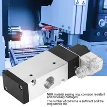 G1/2 дюйма Соленоидный клапан алюминиевый сплав 2 положения 3 ходовые фитинги AC 220V 3V410-15 Nomal Colsed Соленоидный клапан