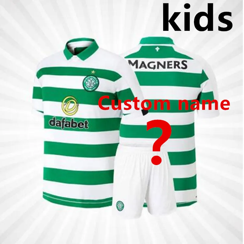 Детский комплект; коллекция года; футболки для футбола Celtice 19 20 BURKE TIERNEY ROBERTS GRIFFITHS CHRISTIE ; Детские футболки для футбола Celtice - Цвет: kids