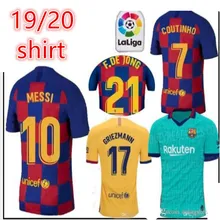 19 20 Barcaed Jersey soccer взрослая футболка F. DE JONG GRIEZMANN MESSI SUAREZ ARTHUR COUTINHO VIDAL I. RAKITIC футбольная рубашка