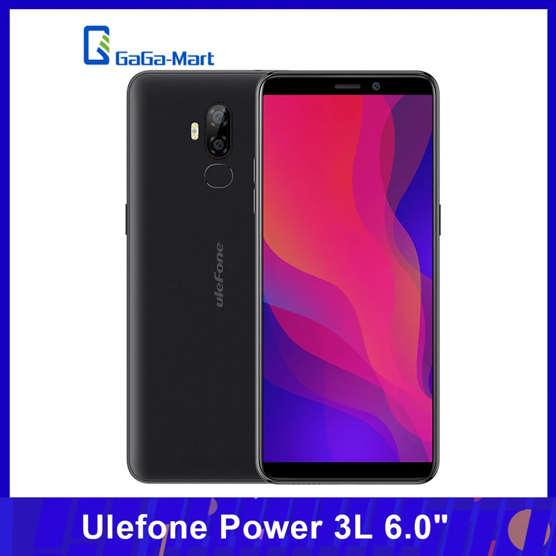 Ulefone Power 3L смартфон с 6 дюймовым дисплеем процессором MT6739 Ouad Core ОЗУ 2 Гб ПЗУ 16 Android 8 1