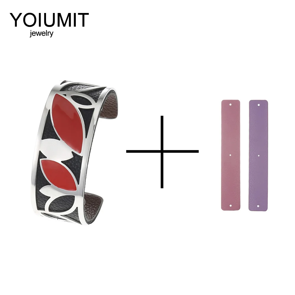 Cremo DIY Argent браслет с эмалью браслеты из нержавеющей стали Реверсивный сменный