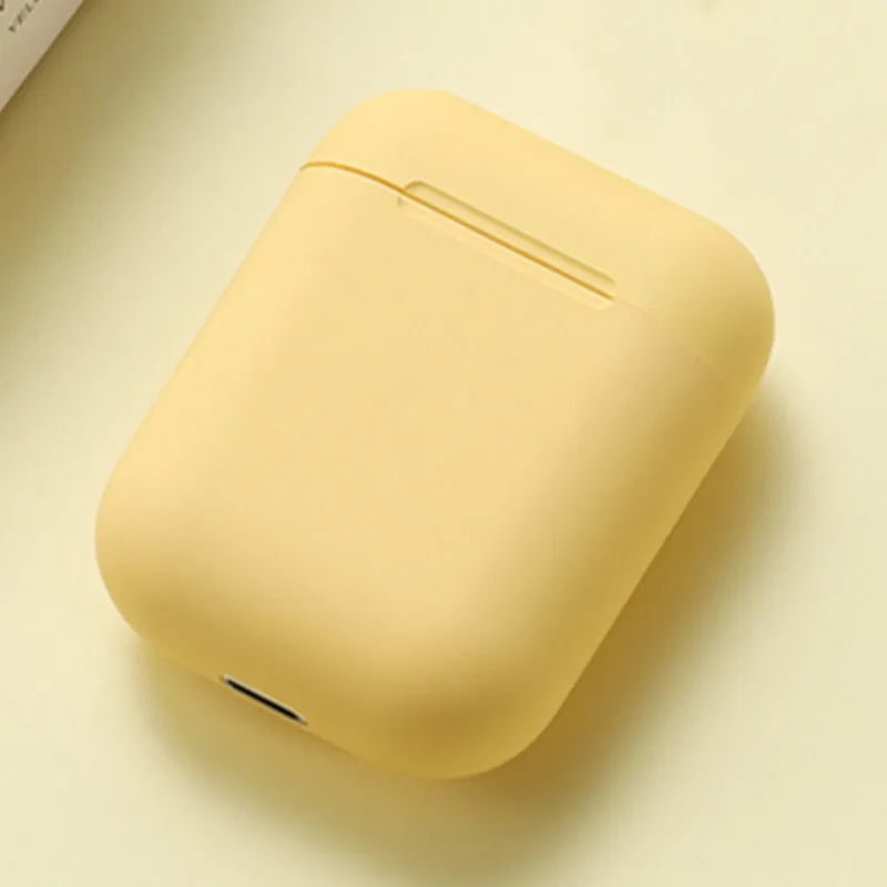 Yellow I12 TWS Беспроводные наушники с сенсорной клавишей Bluetooth 5,0 спортивные наушники 3D стерео гарнитура для iPhone Xiaomi huawei samsung Phone - Цвет: Yellow