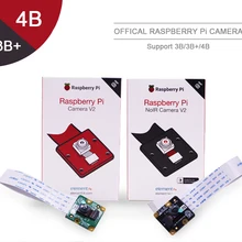 Официальная RaspberryPi камера V2 модуль с sony IMX219 светильник чувствительные чипы 8MP пикселей 1080P видео Поддержка Raspberry Pi 3b+/PI4