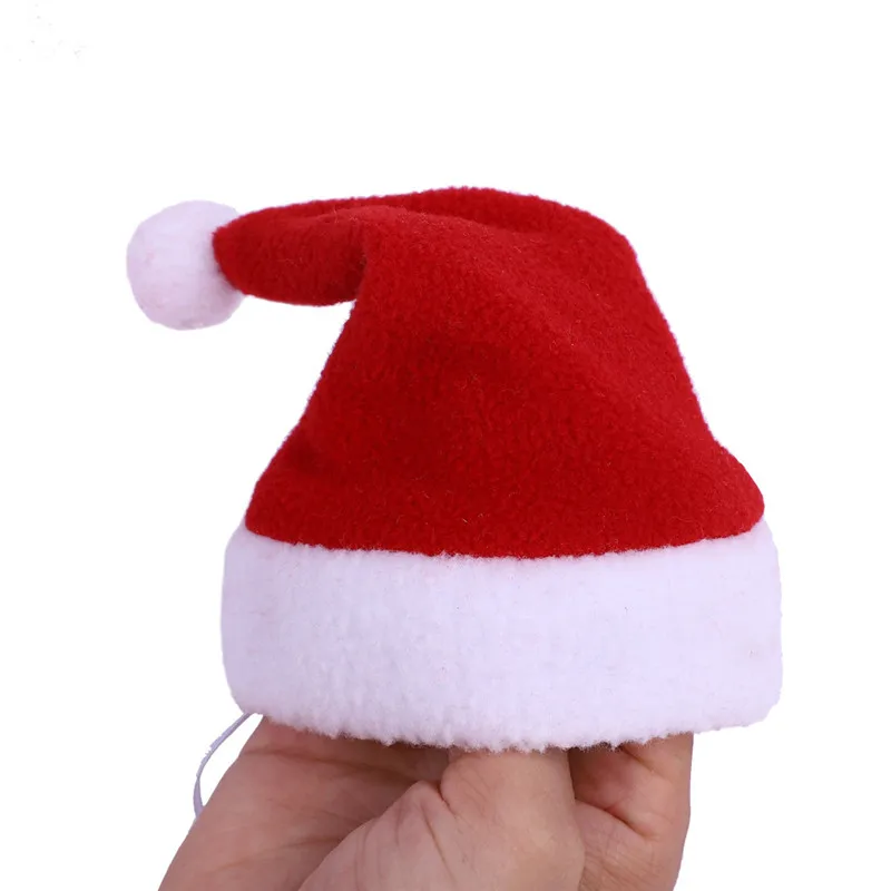 Зимняя теплая накидка для питомца, шапка, шарф, красная шляпа Санта, Рождественский костюм для питомца, для щенка, кошки, рождественские аксессуары для питомцев, одежда для костюмированной вечеринки