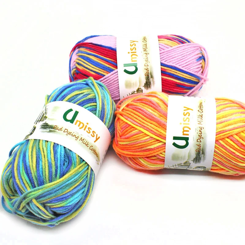 10 шт. Нитки для вязания Новые Строки Темы Пряжа Смесовая Хлопок Красивое