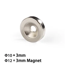 Master Magnetics круглое основание неодимовый магнит крепеж с 3 мм центральным отверстием хромированная пластина 12 мм диаметр 3 мм Толщина