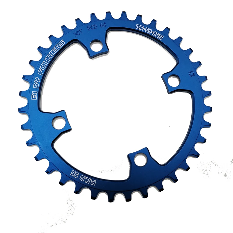 36T Blue FOURIERS CR-E1-96S BCD 96 мм цепь горный велосипед MTB дорожный велосипед для Shimano M4000 4050 M610 запчасти для велосипеда - Цвет: 36T Blue