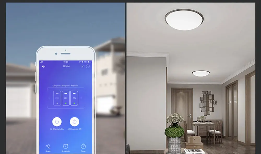 Интеллектуальный выключатель света SONOFF T3 T2EU TX Smart Wi-Fi настенный сенсорный выключатель с границы умный дом 1/2/3 RF433 пульт дистанционного управления работает с Google Home