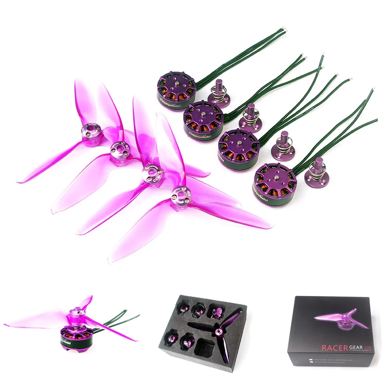 

4PCS 2306 2700KV Brushless Motor For Gear230 RC FPV Drone Quadcopter System With Quick Installation Propeller
