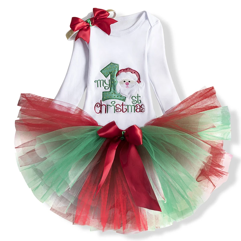 Рождественский костюм для маленьких девочек, платье, наряды, платье-пачка принцессы для девочек, одежда для детской вечеринки, платье, одежда для девочек