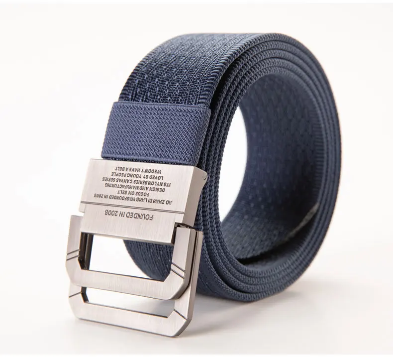ZLY 2021 New Fashion Hot Selling Woven Canvas Belt Men Women Unisex Metal Alloy Buckle Casual Style Quality Stripe For Jeans belts